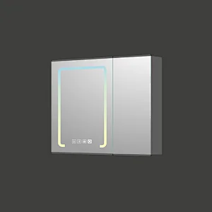 Mosmile Wall Hanging Bathroom Mirror Cabinet with LED