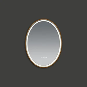 Mosmile Hotel Wall Anti-fog Framed Oval LED Bathroom Mirror