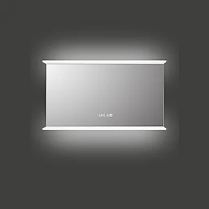 Mosmile Hotel Time Display LED Light Panel Bathroom Mirror