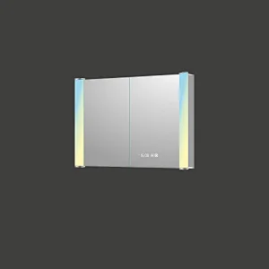 Mosmile Dimming Wall Hanging LED Bathroom Mirror Cabinet