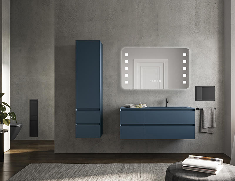 Mosmile Elegant Design Defogging Rectangle Wall LED Bathroom Mirror