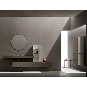 Mosmile Hotel Wall Hanging Round Framed Bathroom Mirror