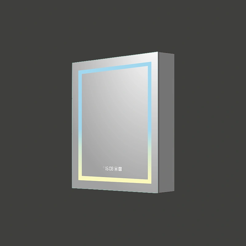 Mosmile Frameless LED Dimming Bathroom Mirror Cabinet