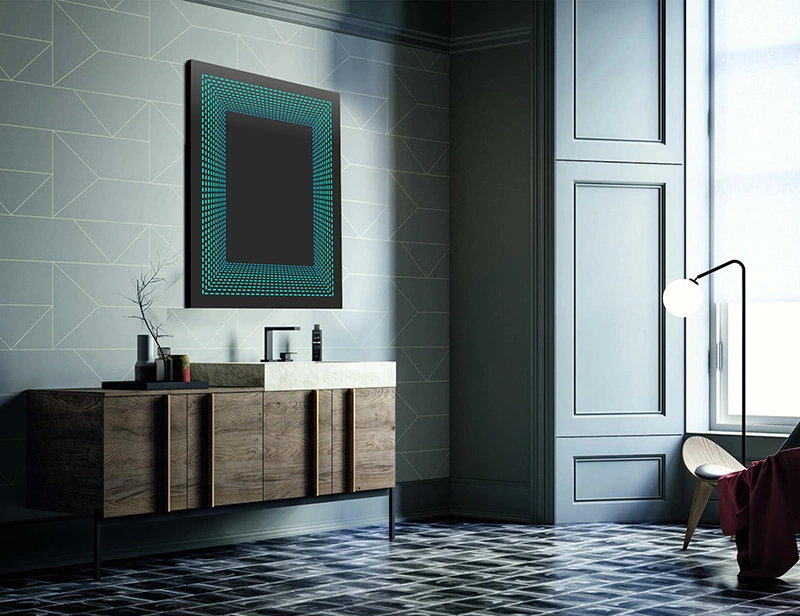 Mosmile Cheap Rectangle Wall 3D Bathroom Mirror