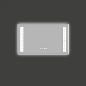 Mosmile Illuminated Frameless Fog Resistant Bathroom Mirror