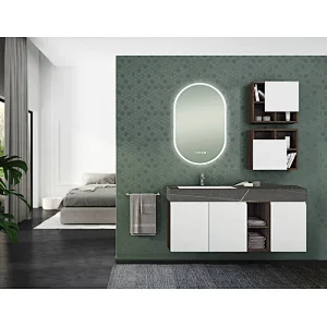 Mosmile Hotel Touch Screen Wall LED Framed Bathroom Mirror