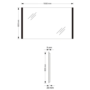 Mosmile Elegant Anti-fog LED Illuminated Light Bathroom Mirror