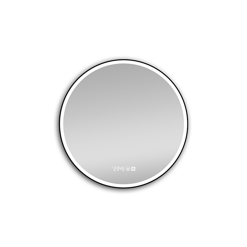 Mosmile Anti-fog Round Illuminated Framed LED Bathroom Mirror