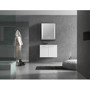 Mosmile Wall Hanging Hotel Framed Bathroom Mirror with LED