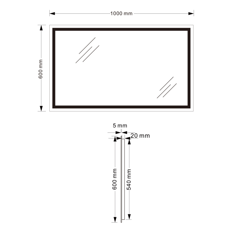 Mosmile Best Wall Defogging Weather LED Bathroom Mirror
