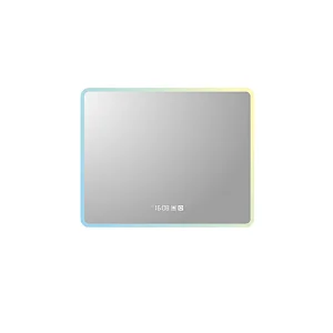 Mosmile Hotel Wall Dimming Framed Anti-fog Bathroom Mirror with LED