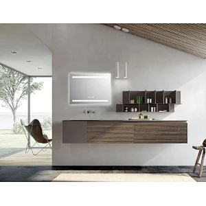 Mosmile Rectangle Wall Hotel LED Defogging Bathroom Mirror