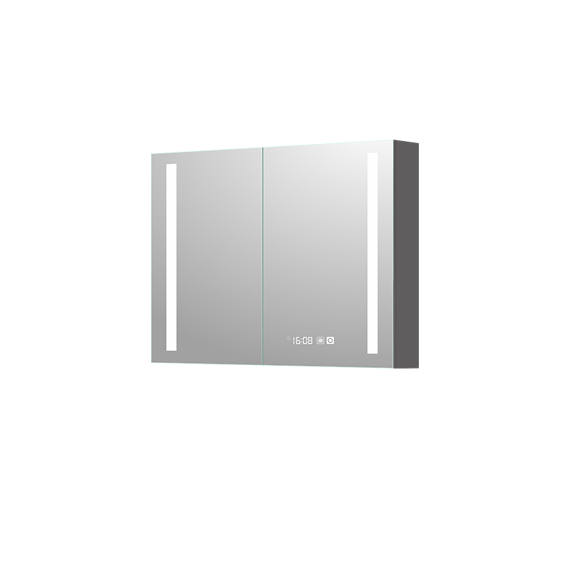 Mosmile Rectangle Aluminium Wall LED Bathroom Mirror Cabinet