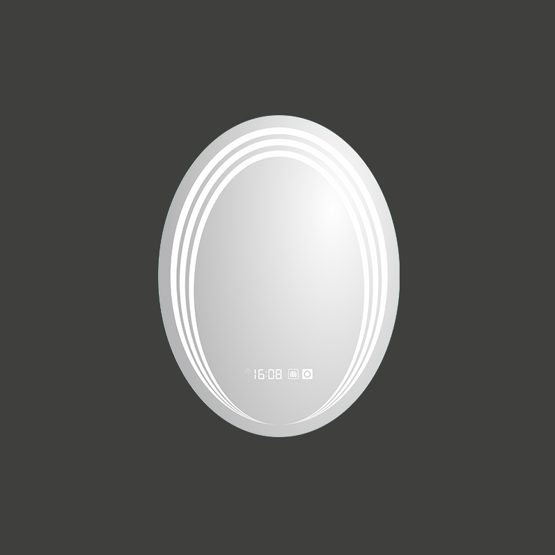 Mosmile Wall Oval LED Light Frameless Bathroom Mirror