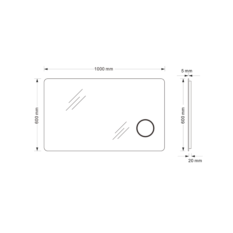 Mosmile Elagant Magnifying Bluetooth LED Bathroom Mirror