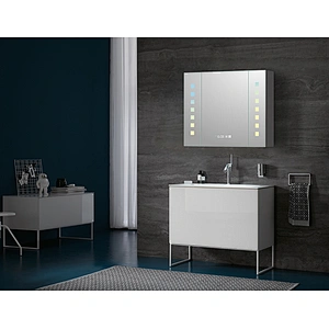 Mosmile Wall Dimming LED Aluminium Bathroom Mirror Cabinet