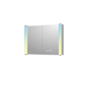 Mosmile Dimming Wall Hanging LED Bathroom Mirror Cabinet