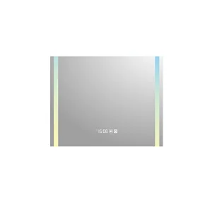 Mosmile Hotel Rectangle LED Dimming Illuminated Anti-fog Bathroom Mirror