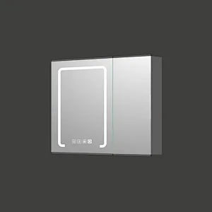 Mosmile Anti-fog Bathroom Mirror Cabinet with LED Lighted