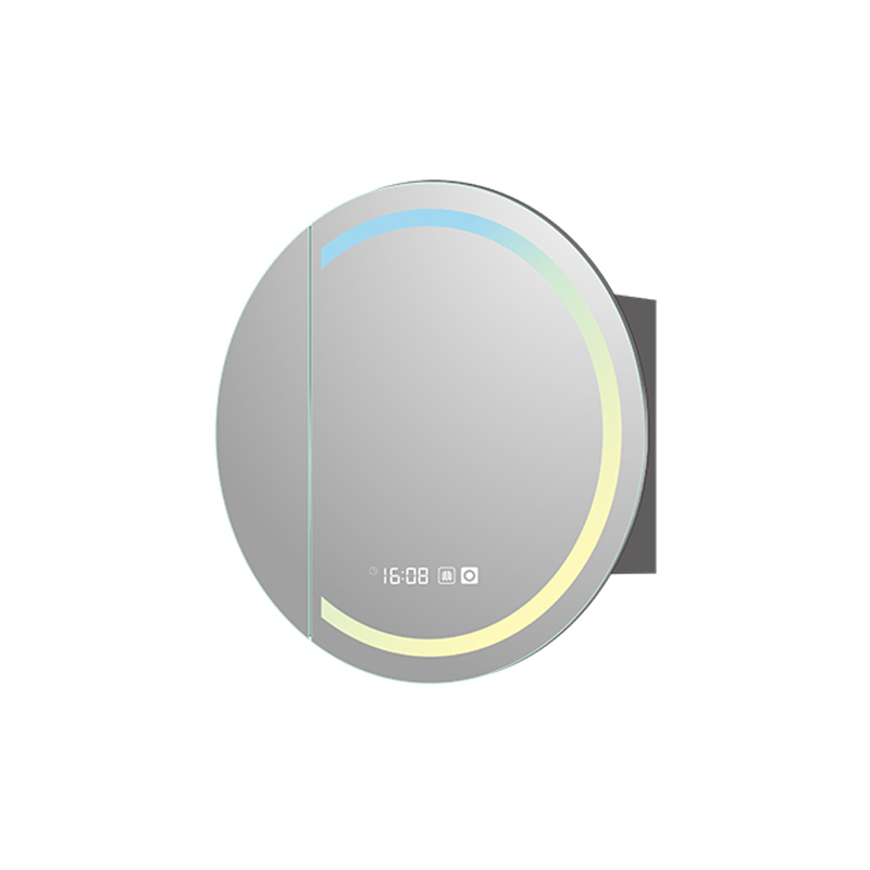Mosmile Modern Dimming Round LED Bathroom Mirror Cabinet