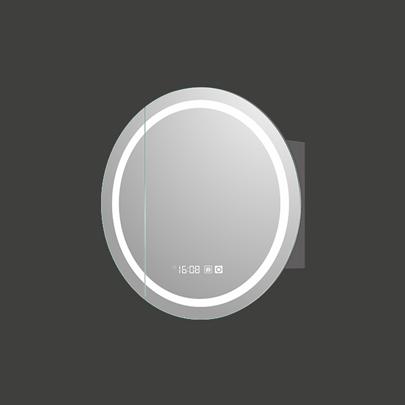 Mosmile Wall Mounted Round LED Bathroom Mirror Cabinet