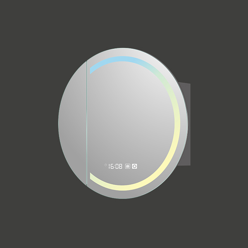 Mosmile Modern Dimming Round LED Bathroom Mirror Cabinet