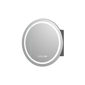 Mosmile Wall Mounted Round LED Bathroom Mirror Cabinet