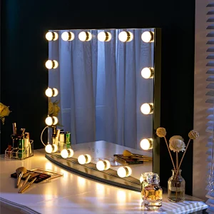Mosmile Wall Hanging LED Lighted Hollywood Mirror