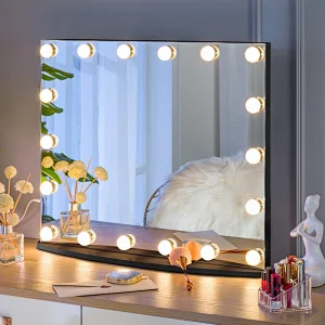 Mosmile Wall Hanging LED Lighted Hollywood Mirror