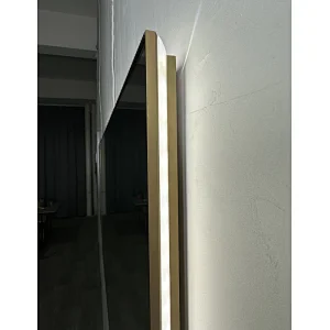 Mosmile Wall Framed LED Bathroom Mirror with Blacklit
