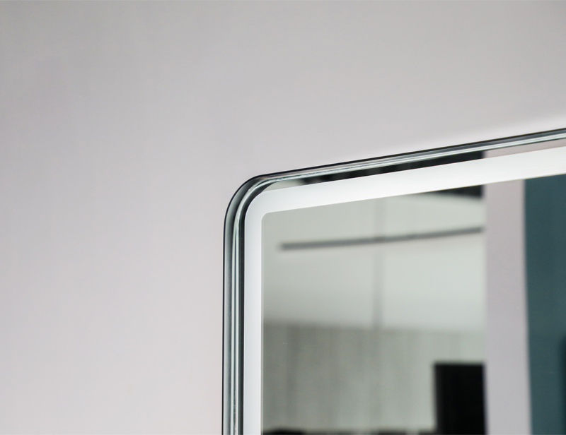Mosmile Rounded-Corner Rectangle LED Bathroom Mirror