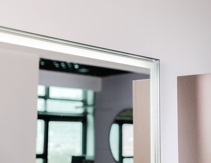 Mosmile Rounded-Corner Rectangle LED Bathroom Mirror