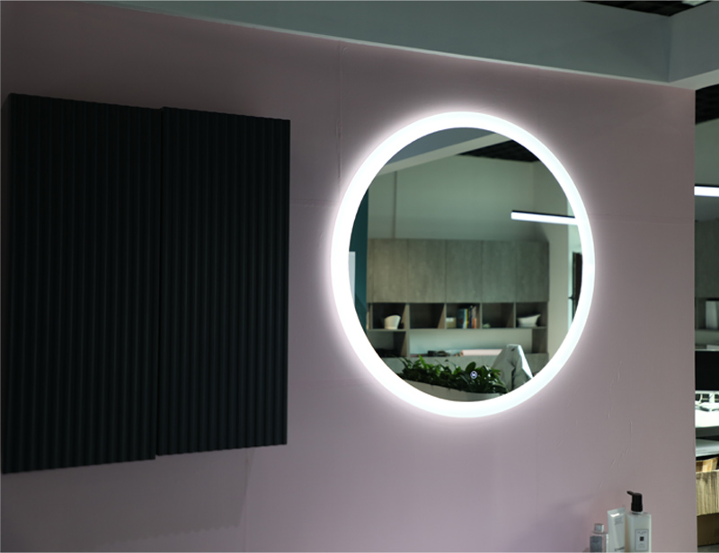 Mosmile Hotel Anti-fog LED Frameless Round Bathroom Mirrors