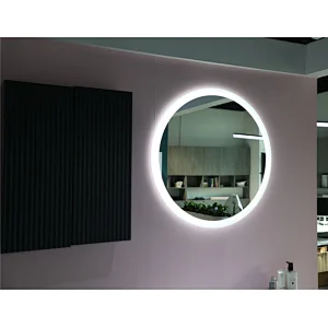 Mosmile Hotel Anti-fog LED Frameless Round Bathroom Mirrors