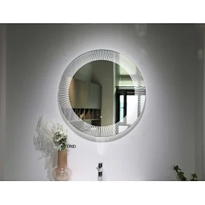 Mosmile Round Sunflower Shape LED Bathroom Mirrors
