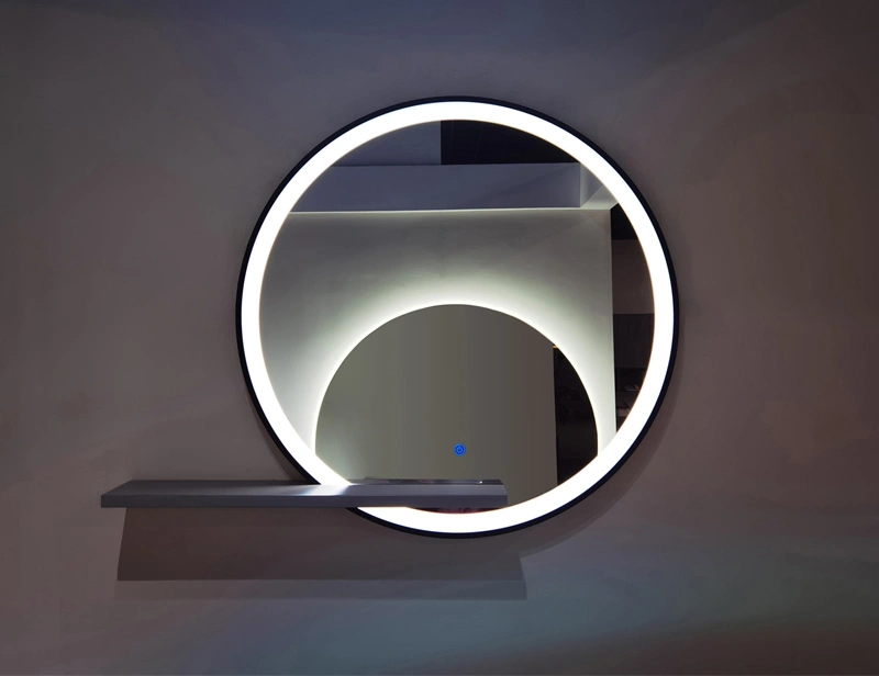 Mosmile Anti-fog Round Illuminated Framed LED Bathroom Mirrors