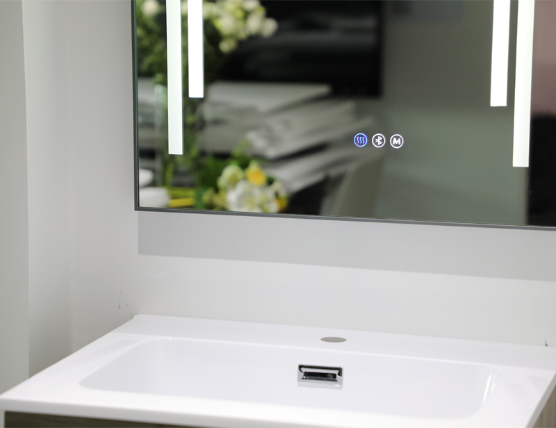 Mosmile 5mm-wide Framed Illuminated LED Bathroom Mirror