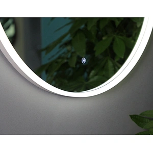 Mosmile Round Wall Hotel Acrylic Bathroom Mirror with LED Light