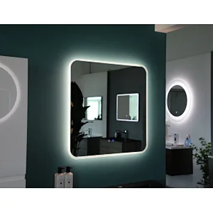 Mosmile Rectangle Rounded-Corner Wall LED Bathroom Mirror