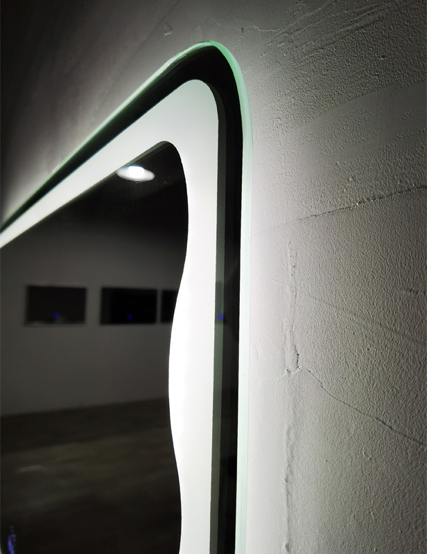 Mosmile Rounded-Corner LED Light Wall Bathroom Mirrors