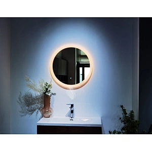 Mosmile Hotel Anti-fog LED Frameless Round Bathroom Mirrors