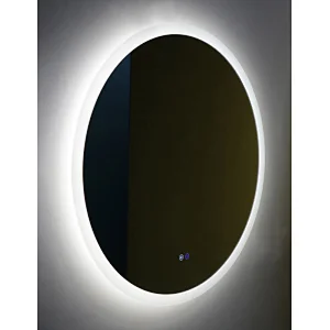 Mosmile Hotel Anti-fog LED Light Frameless Round Bathroom Mirrors