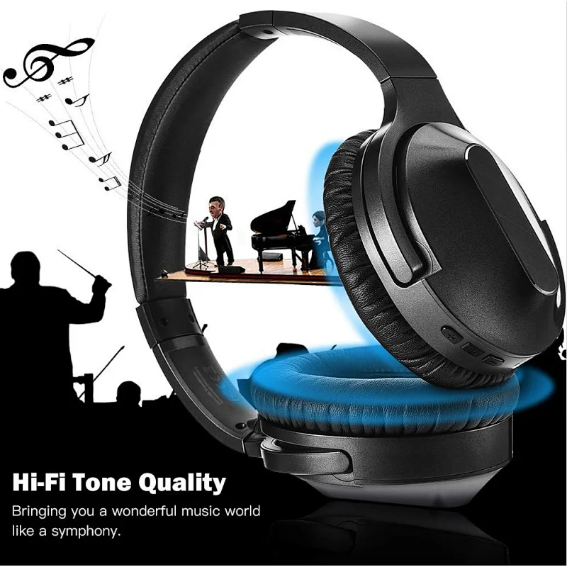 Original Hifi Noise Cancelling Wireless Headphones Bluetooth Headset