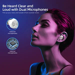 5.0 Smart Touch Control  Waterproof TWS Earbuds Wireless Earphone