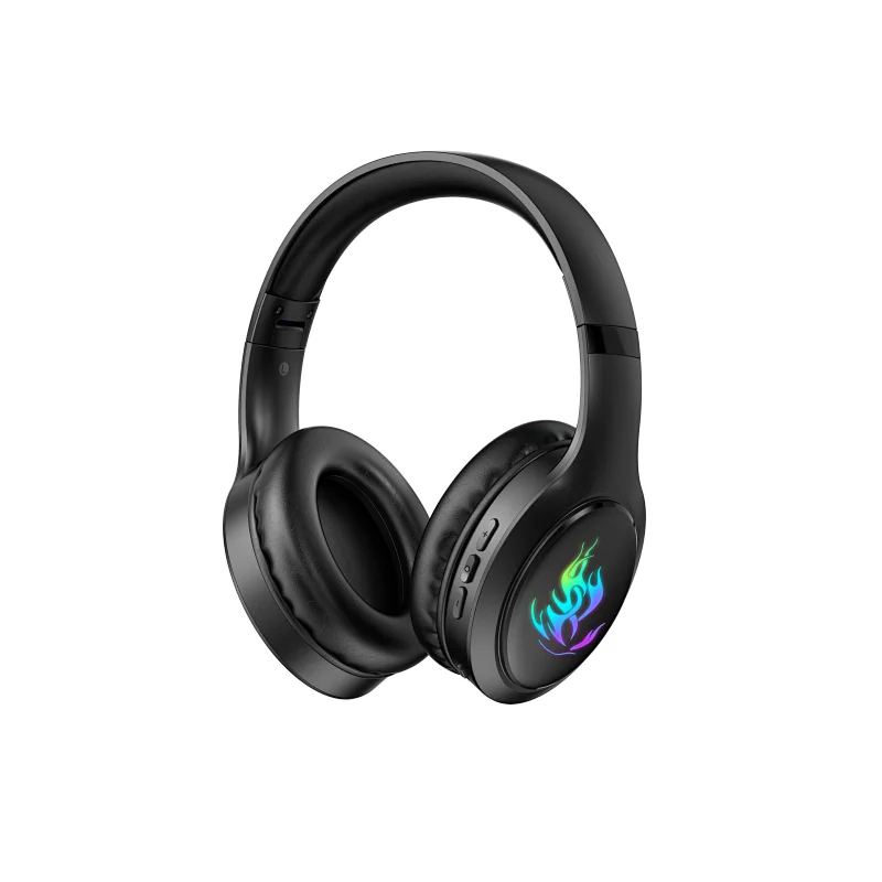 Wirless LED RGB Light Stereo Bass Wireless Bluetooth Headphones Headset