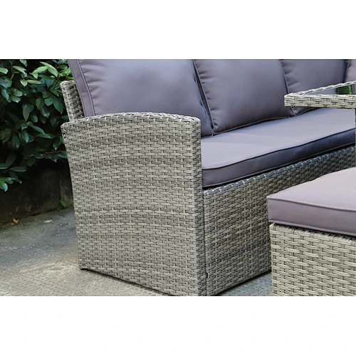 classic cheap rattan corner sofa set with cushion