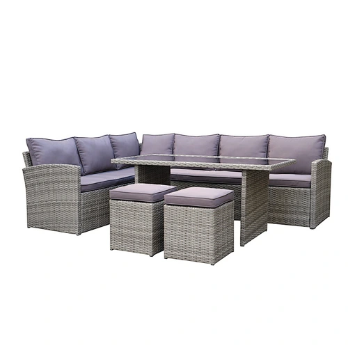 classic cheap rattan corner sofa set with cushion