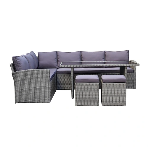 classic cheap rattan corner sofa set with cushion
