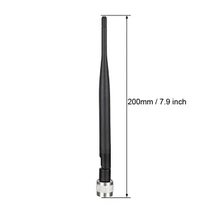 200mm 4G LTE External Whip Rubber Antenna With N Male Connector