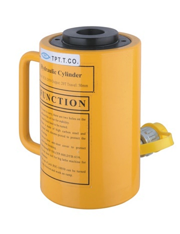 single acting hollow plunger hydraulic steel cylinder
